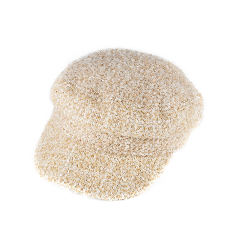 Women Plaid-Tweed Captain-Sailor Mariner Hat