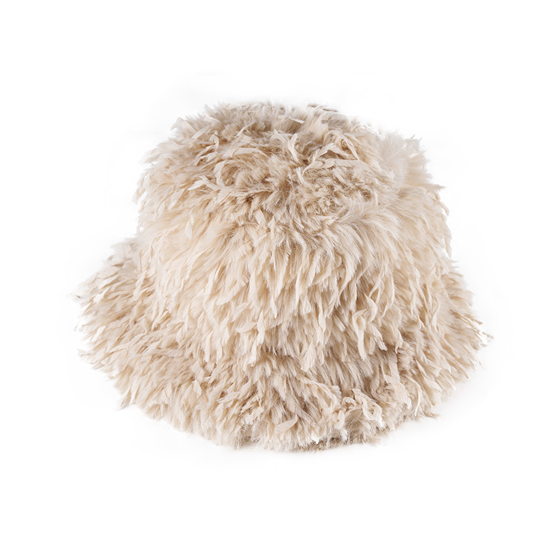 Luxurious Women Furry Faux Fur Bucket Hat