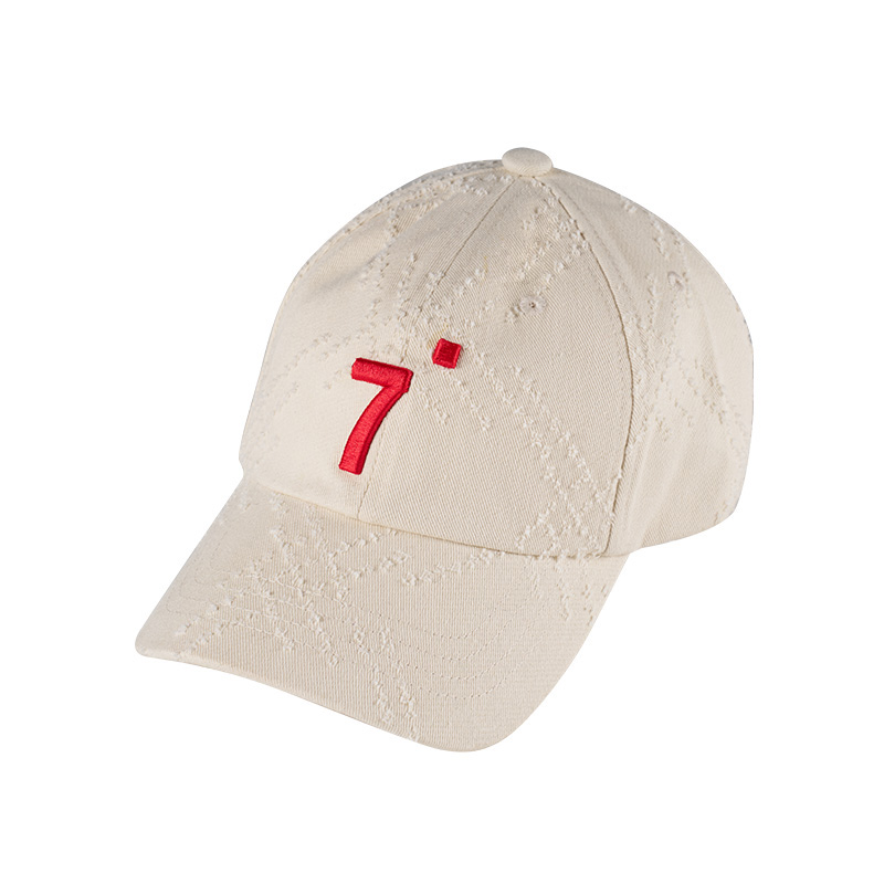 Children's Sunshade Baseball Cap with Number Embroidery
